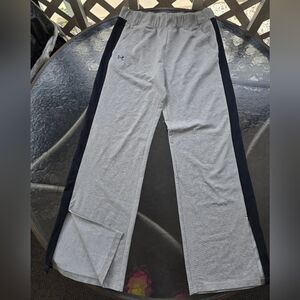 Under Armour Gray/Black Wide Leg Pants [SMALL]